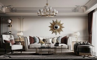 客厅美式简约风格大豪宅装修饰品