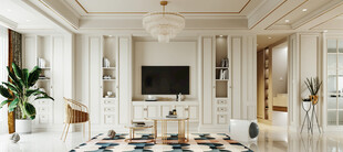 客厅美式简约风格大豪宅装修饰品