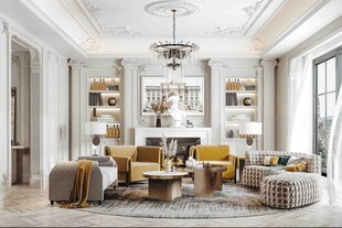 客厅美式简约风格大豪宅装修饰品