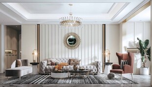 客厅美式简约风格大豪宅装修饰品