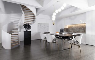 现代简约高级感新中式复古风客厅