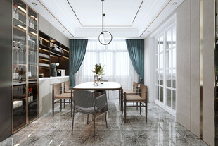 现代简约高级感新中式复古风客厅