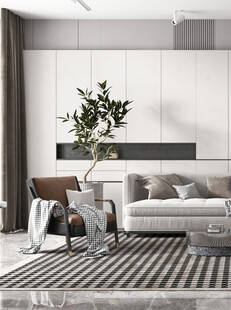 现代简约高级感新中式复古风客厅