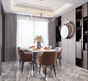 现代简约高级感新中式复古风客厅