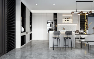 现代简约高级感新中式复古风客厅