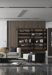 现代简约高级感新中式复古风客厅