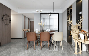 现代简约高级感新中式复古风客厅