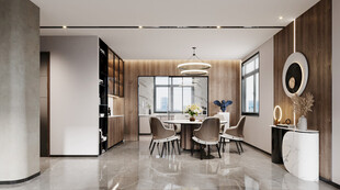 现代简约高级感新中式复古风客厅