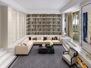 现代简约高级感新中式复古风客厅