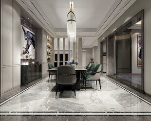 现代简约高级感新中式复古风客厅