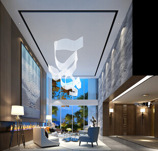 现代简约高级感新中式复古风客厅