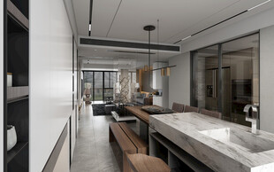 现代简约高级感新中式复古风客厅