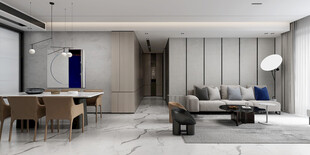 现代简约高级感新中式复古风客厅