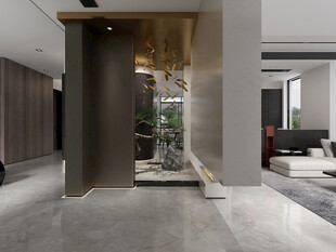 现代简约高级感新中式复古风客厅