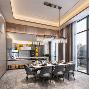 现代简约高级感新中式复古风客厅