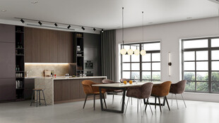 现代简约高级感新中式复古风客厅