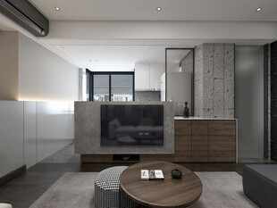 现代简约高级感新中式复古风客厅