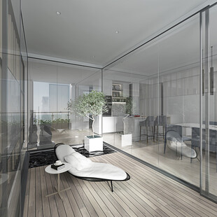 现代简约高级感新中式复古风客厅