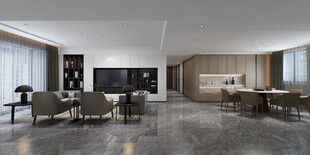 现代简约高级感新中式复古风客厅