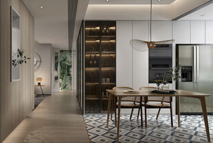 现代简约高级感新中式复古风客厅