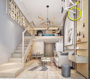 现代简约高级感新中式复古风客厅