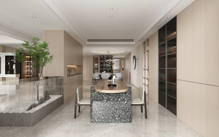 现代简约高级感新中式复古风客厅