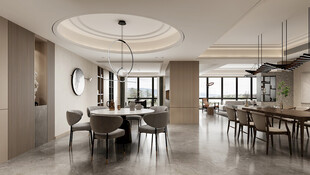 现代简约高级感新中式复古风客厅