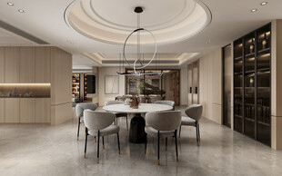 现代简约高级感新中式复古风客厅