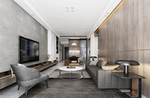 现代简约高级感新中式复古风客厅