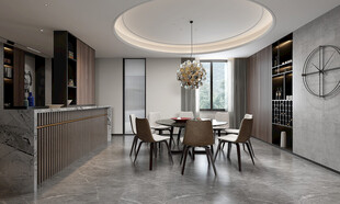 现代简约高级感新中式复古风客厅