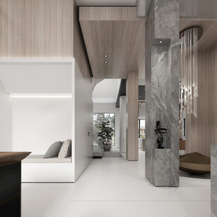 现代简约高级感新中式复古风客厅