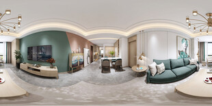 现代简约高级感新中式复古风客厅