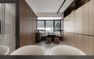 现代简约高级感新中式复古风客厅