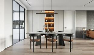 现代简约高级感新中式复古风客厅