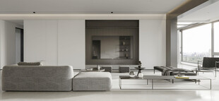 现代简约高级感新中式复古风客厅