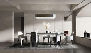 欧美式现代家居餐厅餐边柜家设计