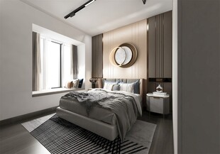 柜子硬装设计装修饰卧室软装现代