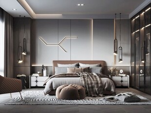 小空间次卧室室内设计现代简约风