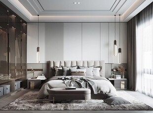 小空间次卧室室内设计现代简约风