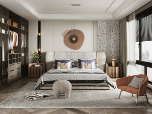 小空间次卧室室内设计现代简约风