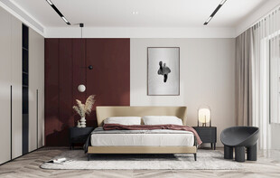 柜子硬装设计装修饰卧室软装现代