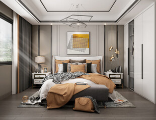 小空间次卧室室内设计现代简约风