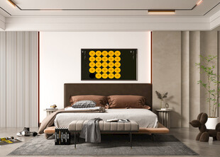 柜子硬装设计装修饰卧室软装现代