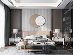 小空间次卧室室内设计现代简约风