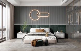 柜子硬装设计装修饰卧室软装现代