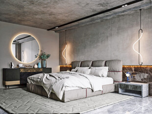 柜子硬装设计装修饰卧室软装现代