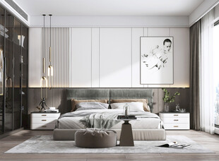 小空间次卧室室内设计现代简约风