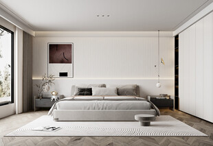 柜子硬装设计装修饰卧室软装现代