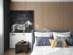 柜子全案设计卧室空间现代简约风