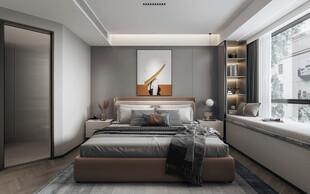 小空间次卧室室内设计现代简约风